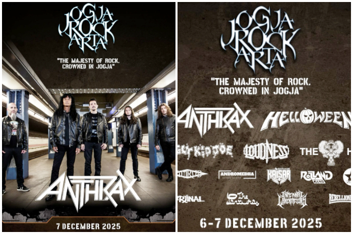 JogjaROCKarta umumkan Anthrax menjadi headliner kedua dalam acara mereka.