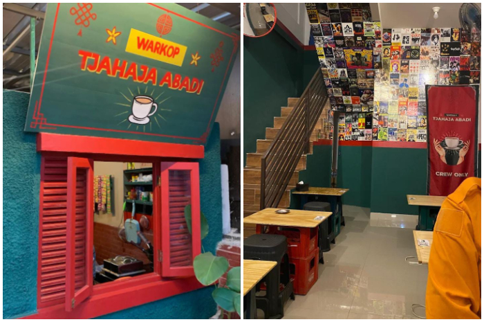 Suasana Warkop Tjahaja Abadi, tempat nongkrong kalcer terbaru yang ada di Bogor.