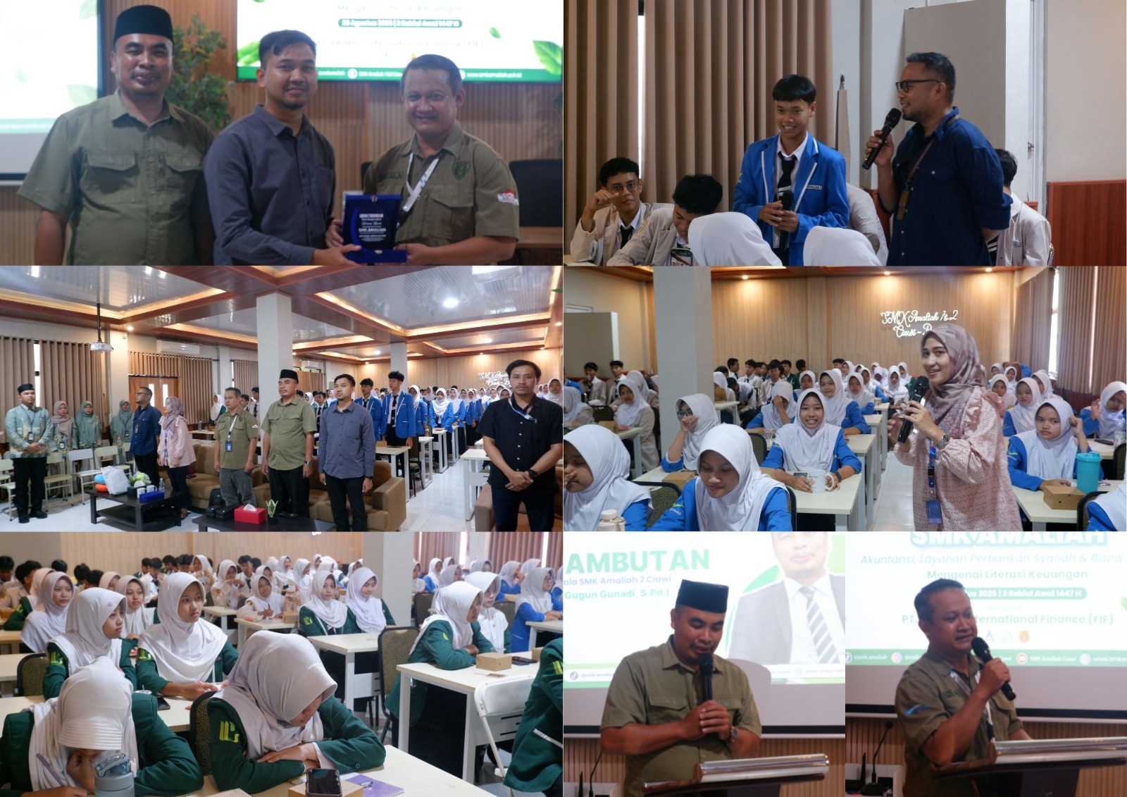SMK Amaliah 2 Bogor hadirkan guru tamu bidang industri.