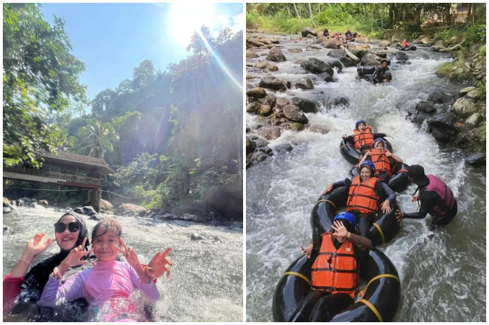 Keseruan pengunjung berwisata alam di kawasan Kampoeng 165.