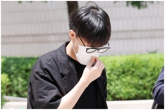 Foto aktor Moon Taeil yang akan menjalani sidang banding.