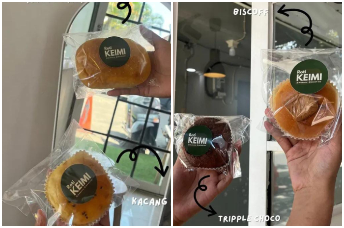 Beragam varian roti di Roti Keimi Jl Kumbang Kota Bogor.