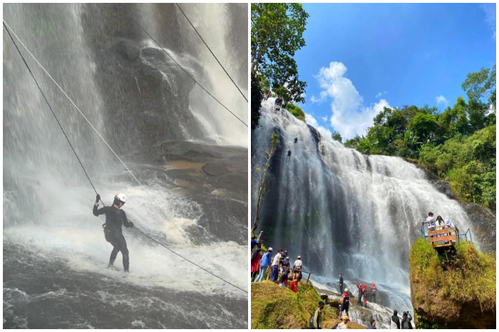 Suasana di kawasan Curug Cikondang, Kecamatan Campaka, Cianjur.