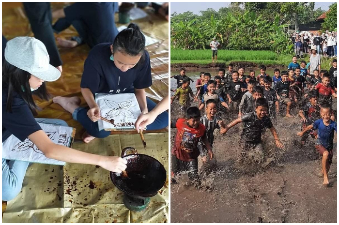 Keseruan kegiatan di Kampung Horta Ciomas Bogor.
