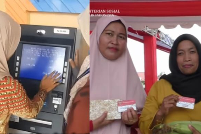 Ilustrasi: Para Keluarga Penerima Manfaat (KPM) bantuan sosial.&nbsp;