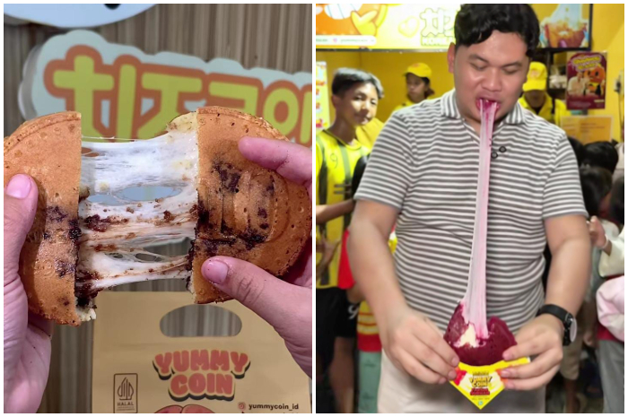 Pancake enak dengan keju mulur di Yummy Coin Bogor.