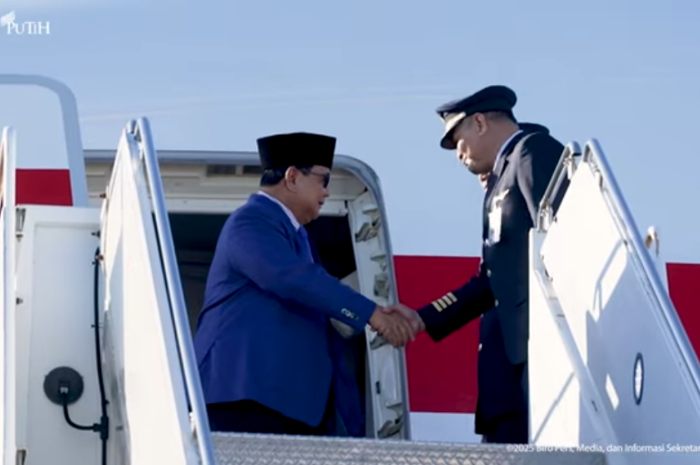 Presiden Prabowo saat tiba di New York untuk berpidato ketiga pada sidang majelis umum PBB, Sabtu, 20 September 2025