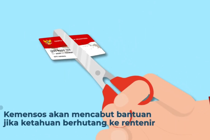 Ilustrasi pencabutan bansos pada KPM yang lakukan hal yang dilarang