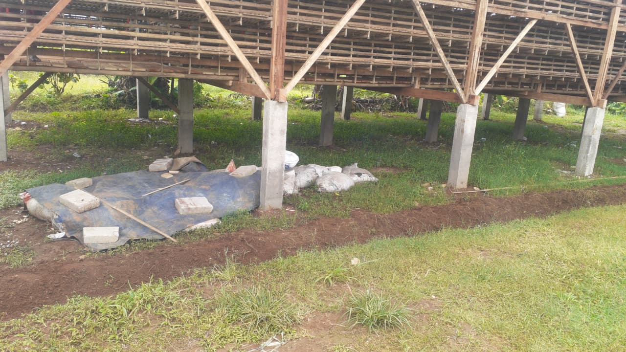 Lokasi peternakan ayam yang ditolak warga Desa Ciapus, Kecamatan Ciomas, Kabupaten Bogor.
