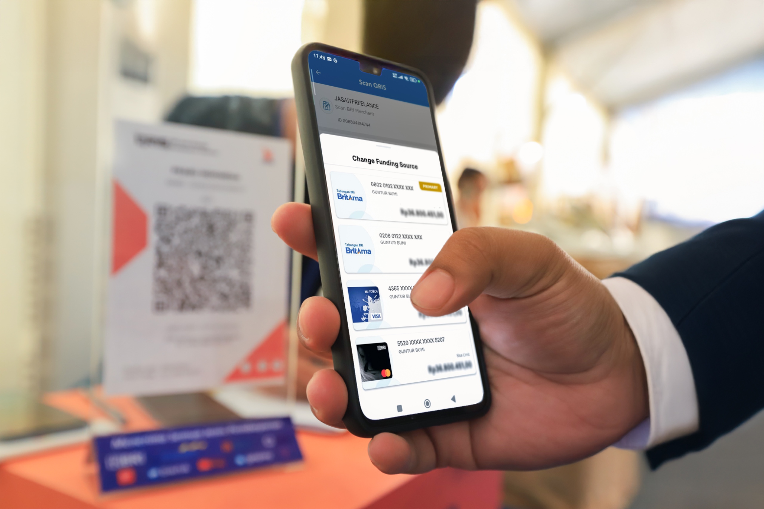 Bayar QRIS bisa dengan kartu kredit BRI di Super Apps BRIm.