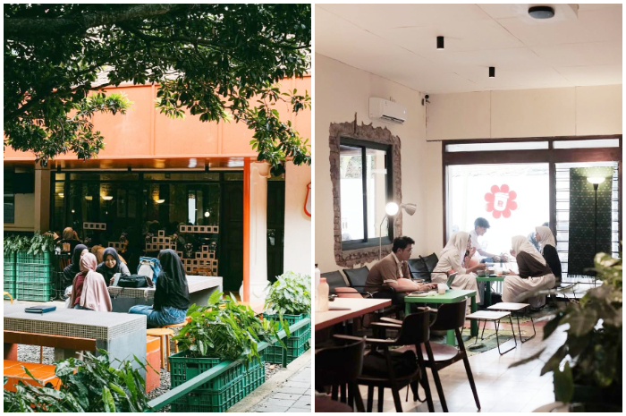Suasana di Kopi Rumaja, tempat nongkrong favorit anak muda di Bogor.