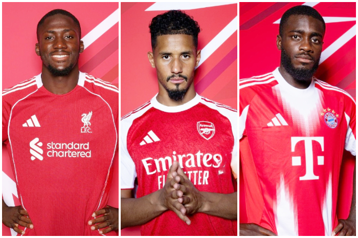 Ibrahima Konate bek tengah Liverpool, William Saliba bek tengah Arsenal dan Dayot Upamecano bek tengah Bayern Munchen yang jadi incaran Real Madrid.