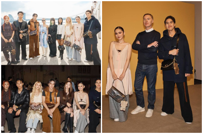 Potret Syifa Hadju dan El Rumi bersama creative Director Coach dan&nbsp;para bintang tamu&nbsp;Coach Spring 2026 New York Fashion Week.