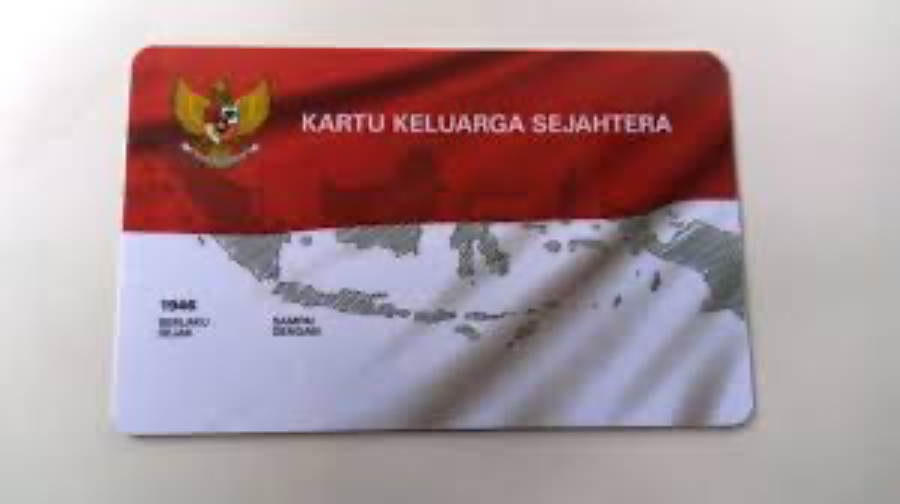 Ilustrasi kartu KKS milik penerima bansos.