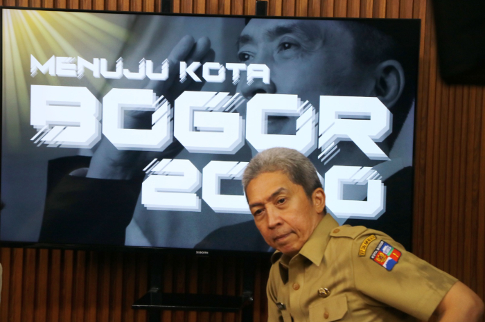 Wali Kota Bogor Dedie A Rachim saat mengunjungi kantor Radar Bogor di Graha Pena Jalan KH. Abdulah Bin Nuh Kota Bogor.