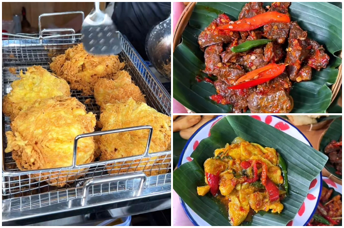 Menu yang disajikan di Sego Ndok Mbak Asih Kota Depok.