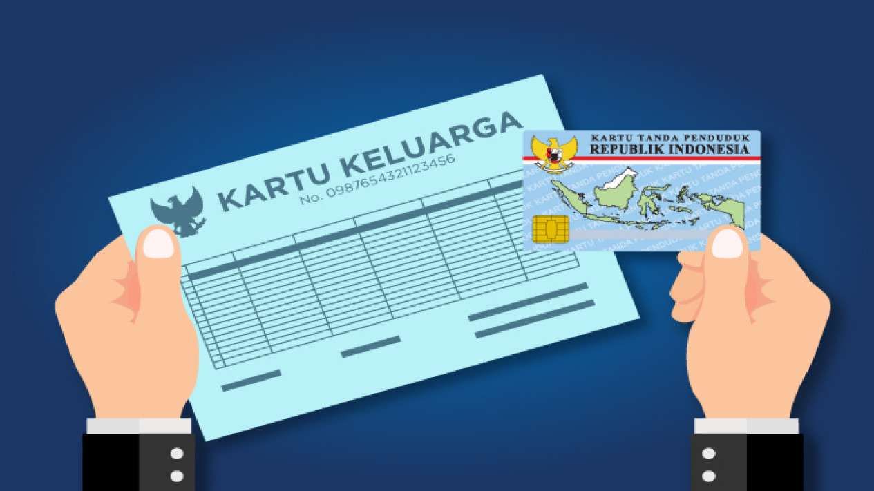 Ilustrasi kartu keluarga untuk cek rekening penyaluran bansos.