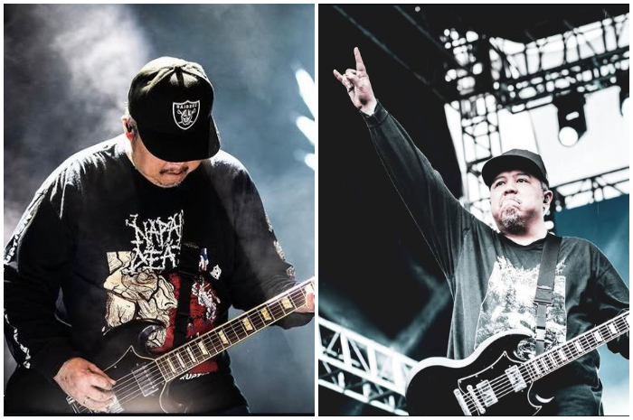 Potret Ricky Siahaan bersama Seringai dalam konser Hellprint Local Festival 2025