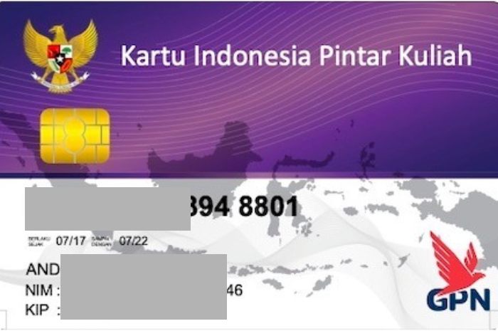 Contoh kartu KIP