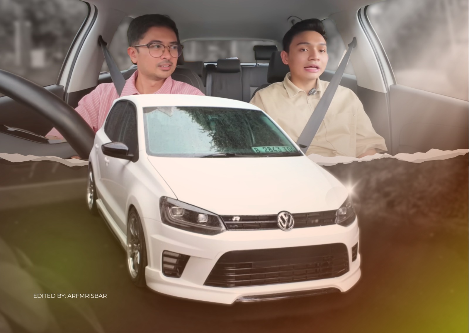 Penampakan Volkswagen Polo generasi Mark 5 atau 6R hasil modifikasi Raffito Humam.