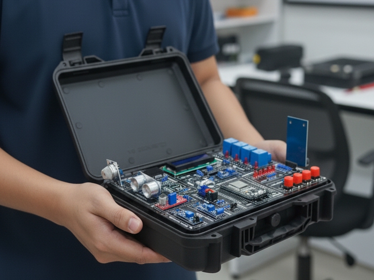 PT TeFa Link Solution di Kabupaten Bogor mengembangkan Trainer Internet of Things (IoT) Removable berbasis ESP32.