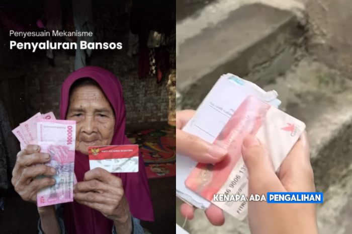 Ilustrasi KPM dan kartu KKS merah putih