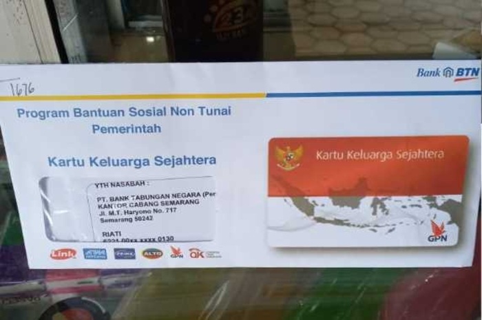 Kartu KKS baru milik KPM bansos PKH BPNT.