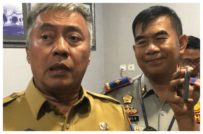 Sekretaris Daerah Kota Bogor, Denny Mulyadi saat dimintai keterangan.