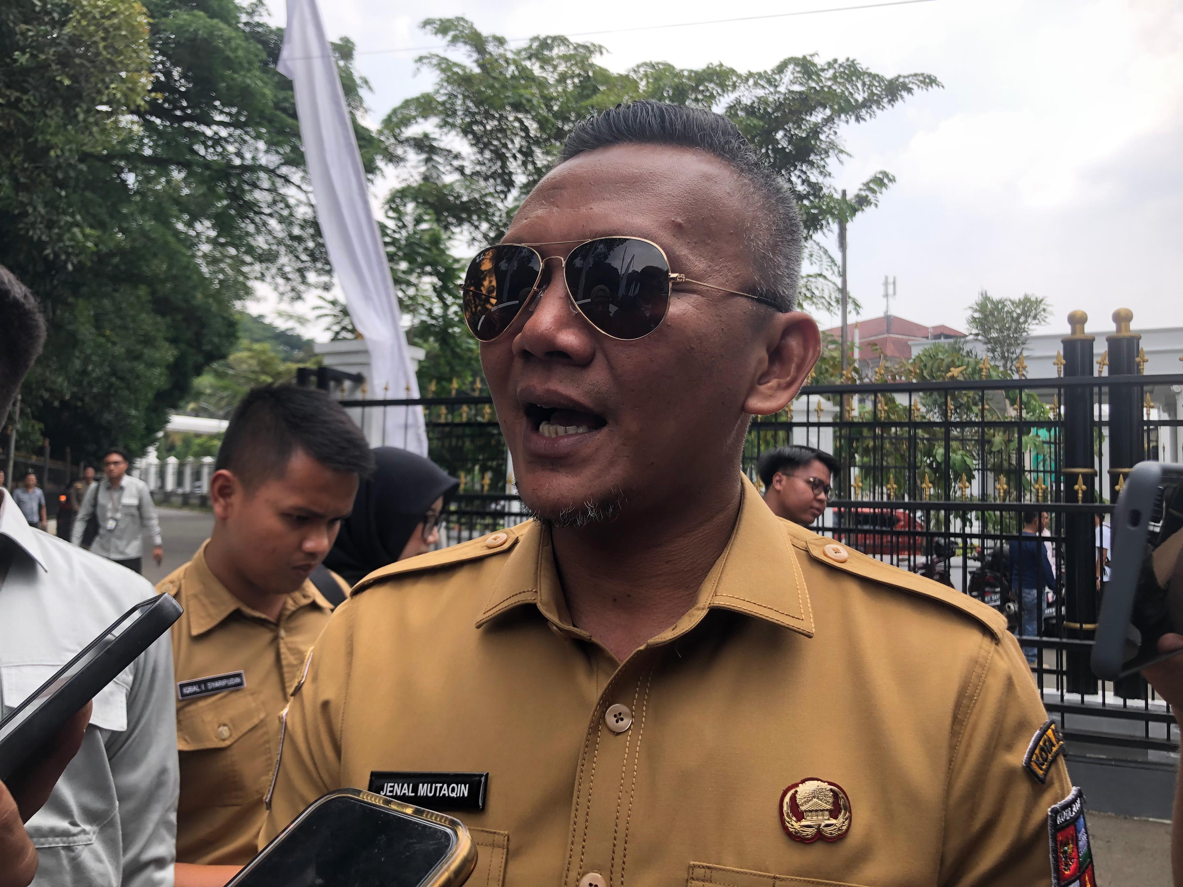 Wakil Wali Kota Bogor, Jenal Mutaqin usai dimintai keterangan awak media.