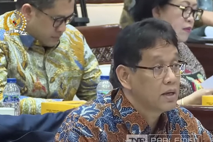 Menteri Keuangan (Menkeu) Purbaya Yudhi Sadewa saat rapat bersama DPR RI.&nbsp;