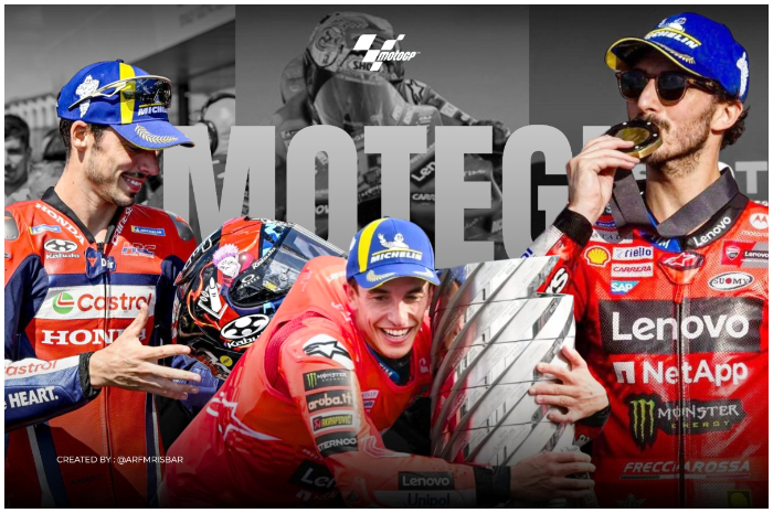 Tiga raiders yang berhasil memenangi balapan MotoGp 2025 di Sirkuit Motegi Jepang.