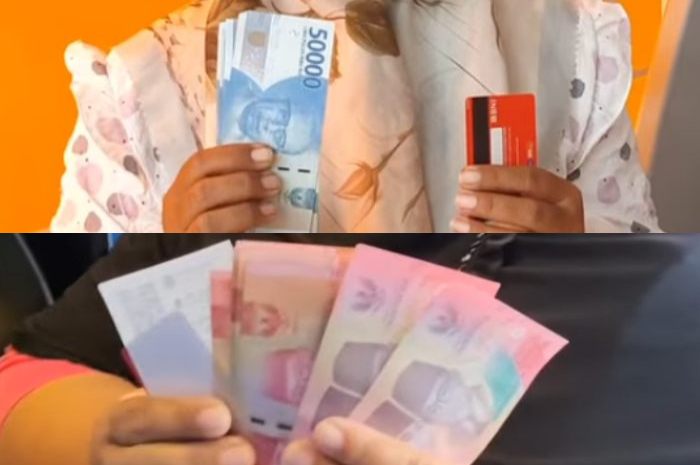 Ilustrasi KPM yang sudah mencairkan dana bansos