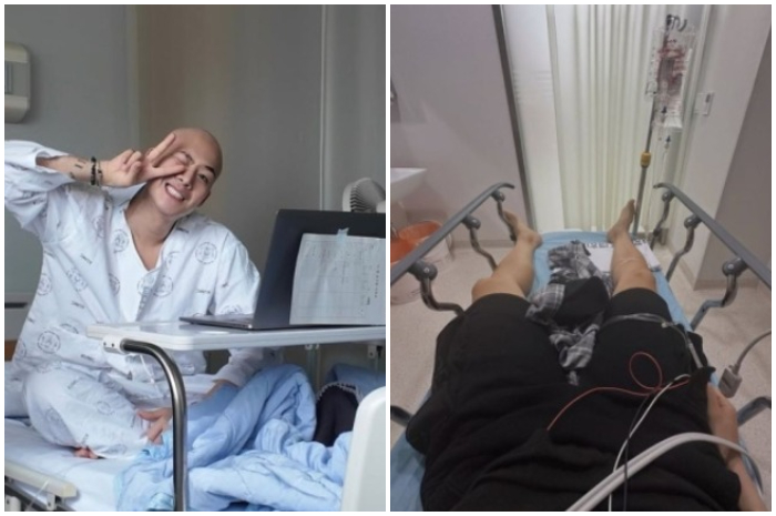 Foto Cha Hyun-seung saat dirawat di ruang gawat darurat.