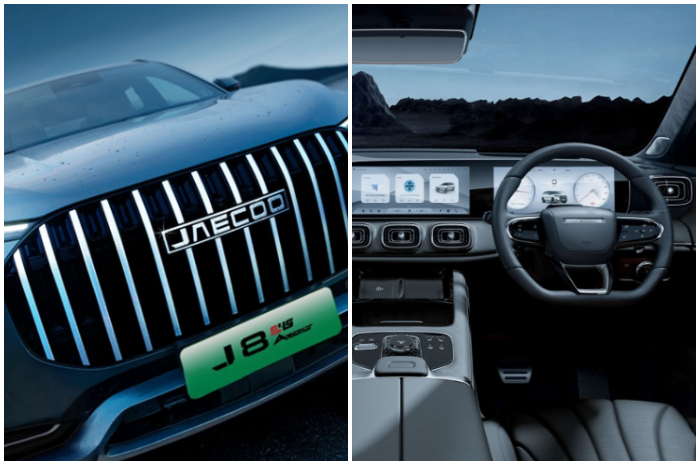 Jaecoo J8 tampil dengan grille besar dan desain modern yang menegaskan kesan gagah di jalan.