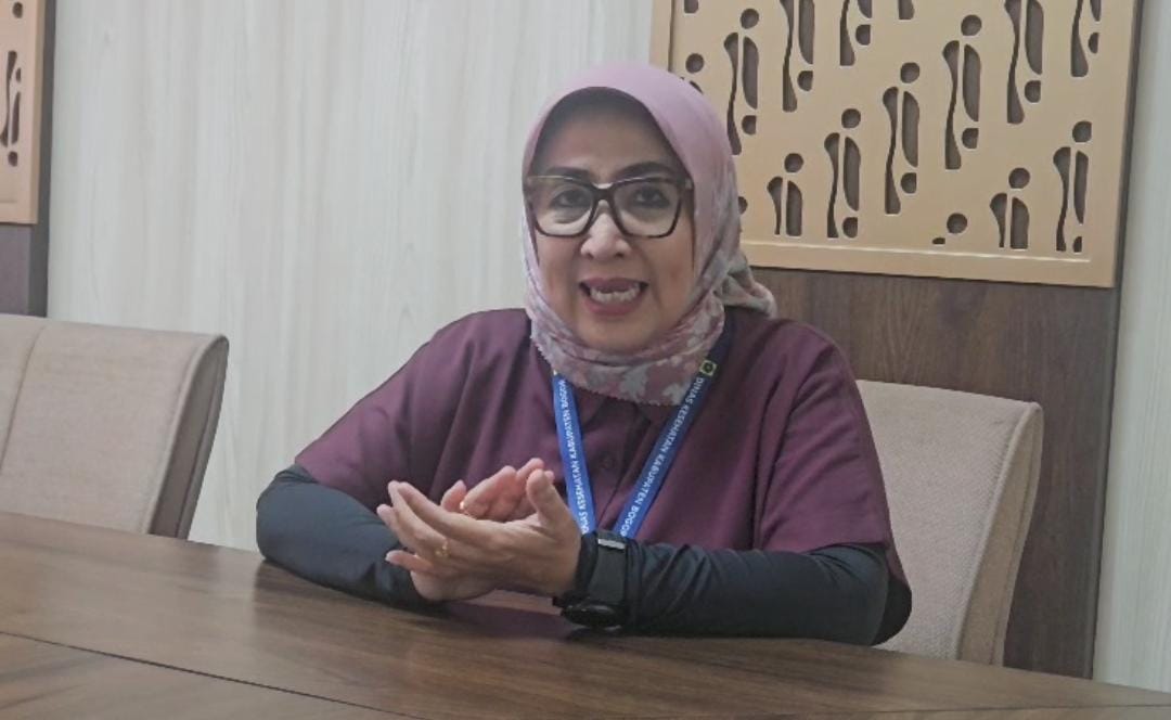 Direktur RSUD Idham Chalid Ciawi sekaligus Kepala Dinas Kesehatan Kabupaten Bogor, dr. Fusia Meidiawaty saat dimintai keterangan Radar Bogor, Rabu 1 Oktober 2025.