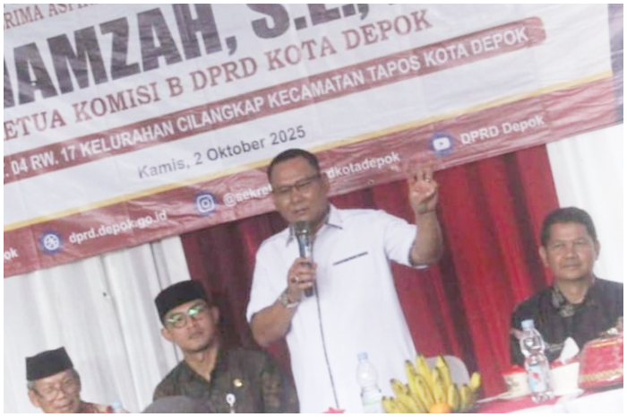 Reses Anggota DPRD Kota Depok Hamzah  di Tapos.