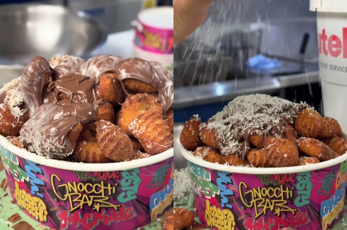 Fried Gnocchi, kudapan buatan Britania Raya.