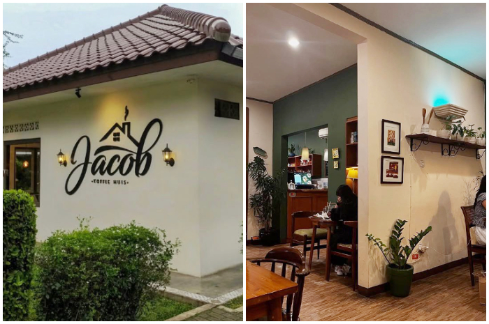 Tampak depan dan salah satu Interior dalam ruangan dari Jacob Koffie Huis