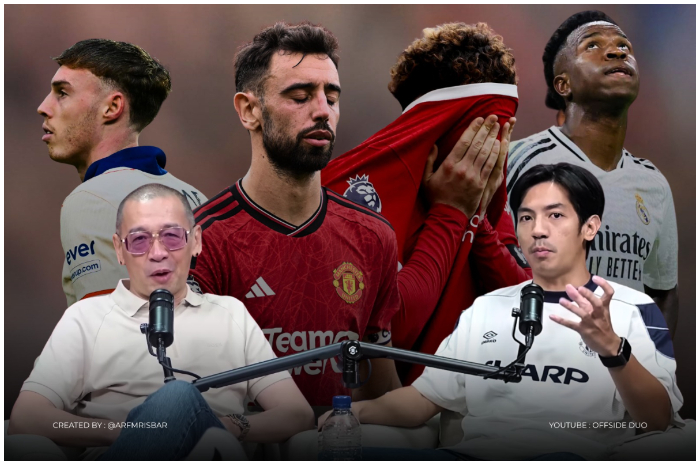 Coach Justin dan&nbsp;Panji Suryono pada&nbsp;pembahasan hasil Liga Inggris, MU, Chelsea dan Liverpool di Offside Duo.
