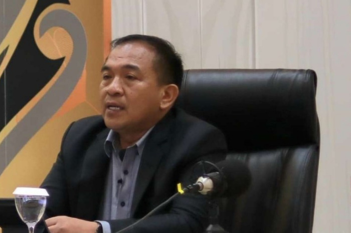 Plt. Kepala BPS Provinsi Jawa Barat&nbsp;Darwis Sitorus saat menyampaikan inflasi Provinsi Jabar pada September 2025 mencapai 0,21 persen.