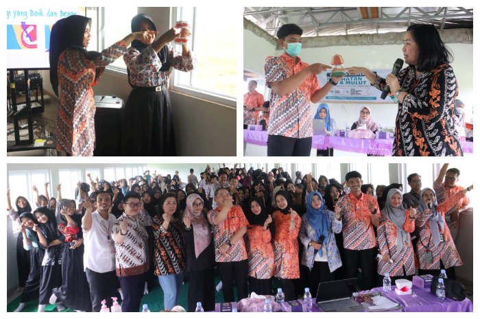 RSUD R. Moh. Noh Nur, saat menggelar program SIKANCIL Go To School di SMK Kesehatan Prof. Dr. Moestopo.