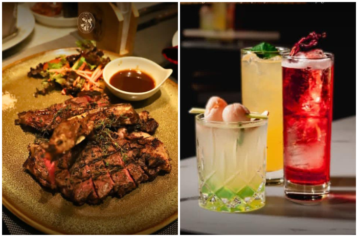 Menus steak dan minuman yang tersedia di T-Bene Steak and Cigar Bogor.