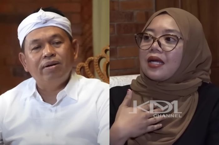 Momen pertemuan Gubernur Jawa Barat Dedi Mulyadi dan Sahara.