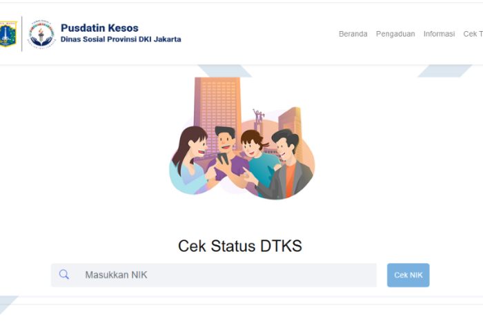 Tampilan awal laman Siladu Jakarta