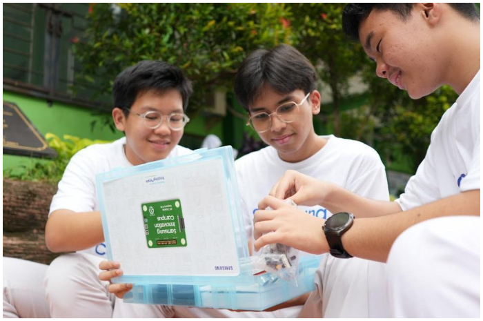 Ilustrasi program CSR dari Samsung.