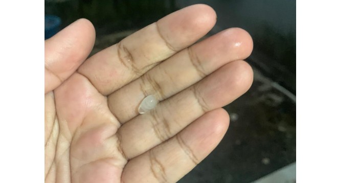 Hujan es yang mengguyur Desa Cinangka Kecamatan Ciampea Kabupaten Bogor