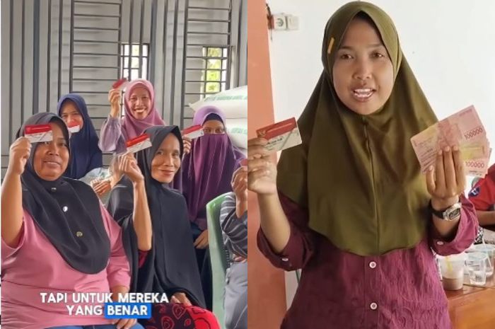 Ilustrasi: Penyaluran bantuan sosial (bansos) ke KPM.&nbsp;