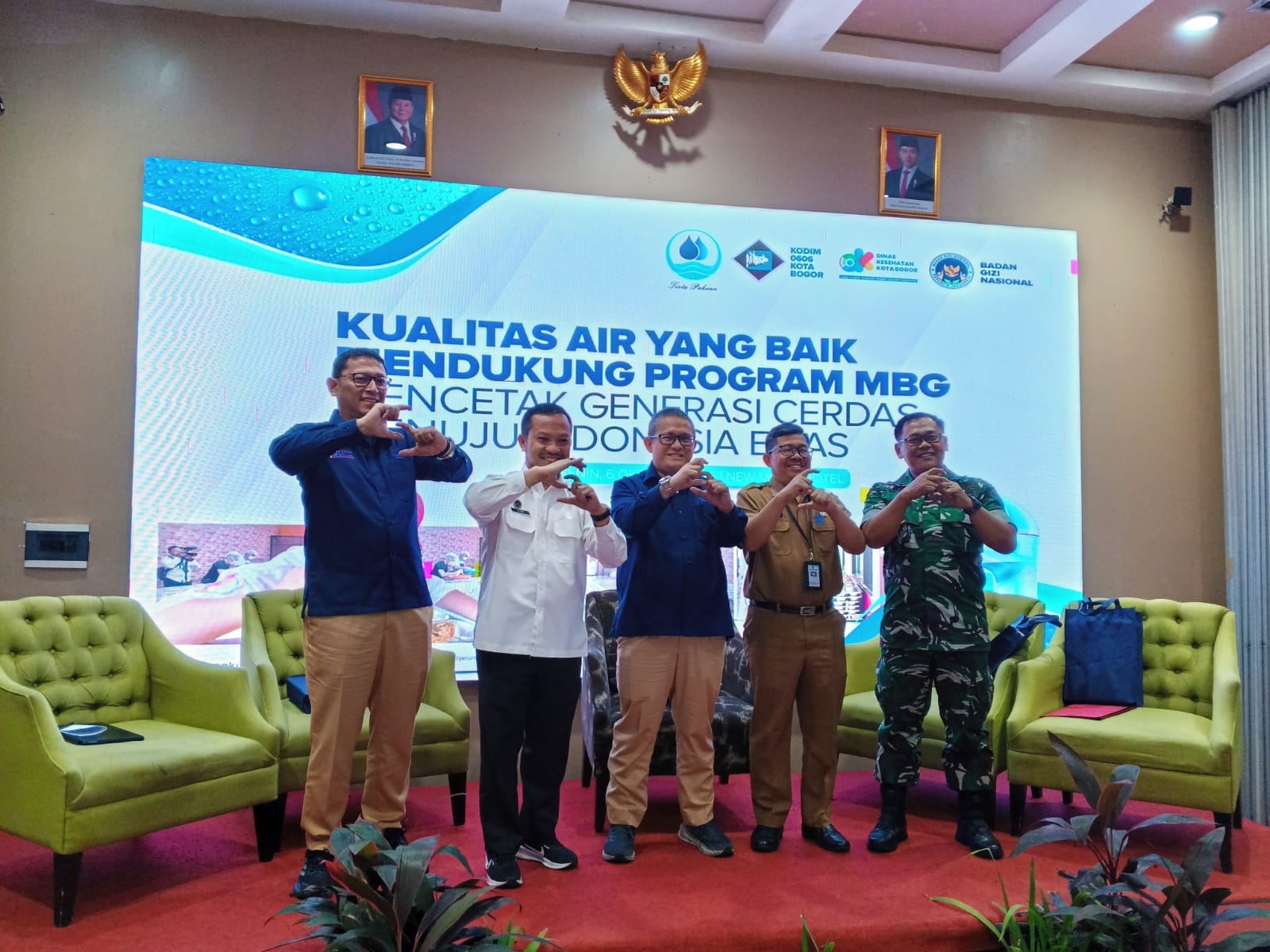 Diskusi bertajuk &ldquo;Kualitas Air yang Baik Mendukung Program MBG Mencetak Generasi Cerdas Menuju Indonesia Emas&rdquo; yang digelar di New Mirah Hotel.