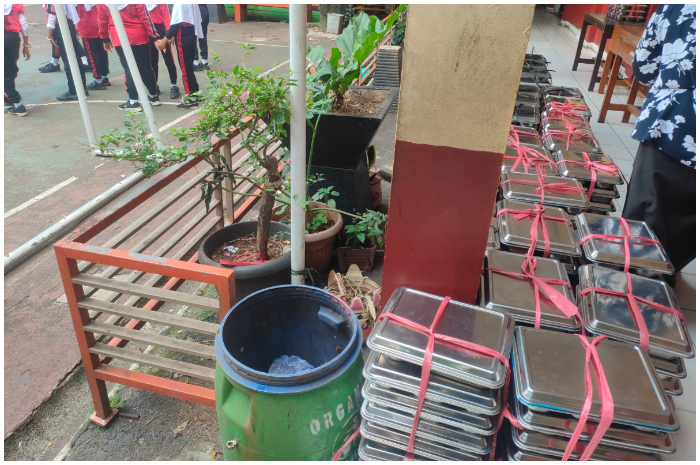 Suasana SDN Mampang 1 Kota Depok Selasa 7 Oktober 2025.