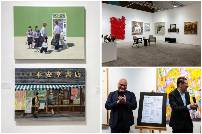 Suasana pameran seni dari Seniman Indonesia dalam rangka 25 Tahun CANS Gallery.
